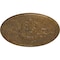 Ekena Millwork Milton Ceiling Medallion (Fits Canopies up to 7 7/8"), 40 5/8"OD x 1 3/4"P, Rubbed Bronze CM40MIRZS - alternate 3
